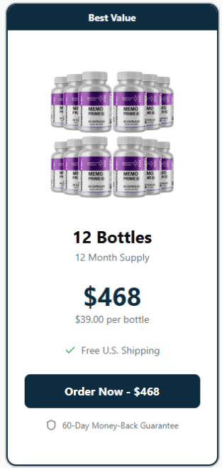 memo prime 12 bottles price