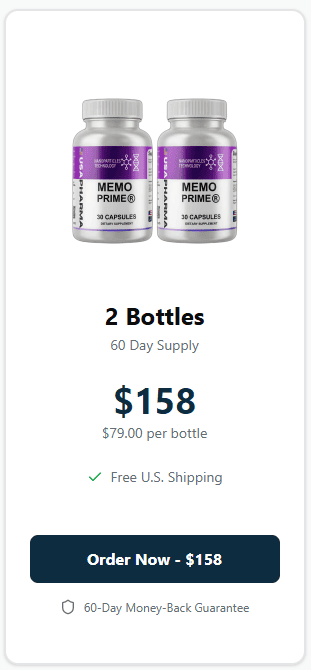 memo prime 2 bottles price
